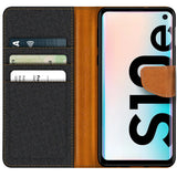 Samsung Galaxy S10E Klapphülle im Jeanslook mit Karten- und Geldfach