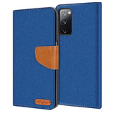 Samsung Galaxy S20 FE Klapphülle im Jeanslook mit Karten- und Geldfach