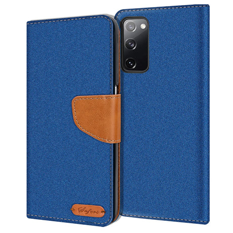 Samsung Galaxy S20 FE Klapphülle im Jeanslook mit Karten- und Geldfach