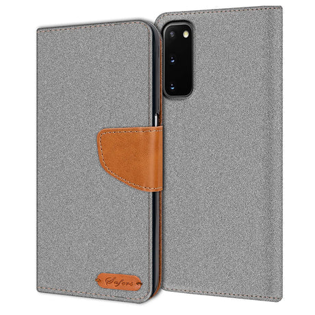Samsung Galaxy S20 Klapphülle im Jeanslook mit Karten- und Geldfach