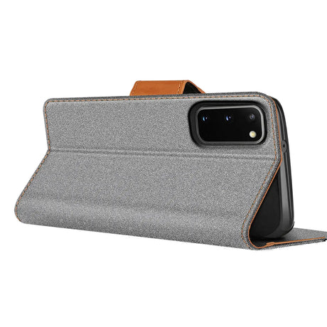 Samsung Galaxy S20 Klapphülle im Jeanslook mit Karten- und Geldfach