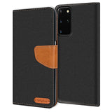 Samsung Galaxy S20 Plus Klapphülle im Jeanslook mit Karten- und Geldfach