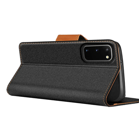 Samsung Galaxy S20 Klapphülle im Jeanslook mit Karten- und Geldfach