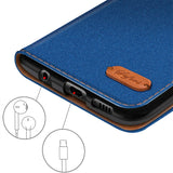 Samsung Galaxy S20 Ultra Klapphülle im Jeanslook mit Karten- und Geldfach