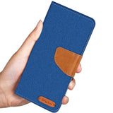 Samsung Galaxy S20 Ultra Klapphülle im Jeanslook mit Karten- und Geldfach