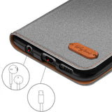 Samsung Galaxy S20 Ultra Klapphülle im Jeanslook mit Karten- und Geldfach