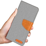 Samsung Galaxy S20 Ultra Klapphülle im Jeanslook mit Karten- und Geldfach