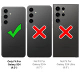 Samsung Galaxy S24 Klapphülle im Jeanslook mit Karten- und Geldfach