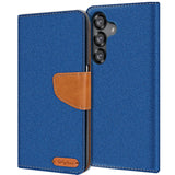 Samsung Galaxy S25+ Klapphülle im Jeanslook mit Karten- und Geldfach