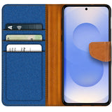 Samsung Galaxy S25+ Klapphülle im Jeanslook mit Karten- und Geldfach