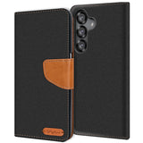 Samsung Galaxy S25+ Klapphülle im Jeanslook mit Karten- und Geldfach