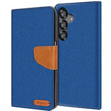 Samsung Galaxy S26 Plus Klapphülle im Jeanslook mit Karten- und Geldfach