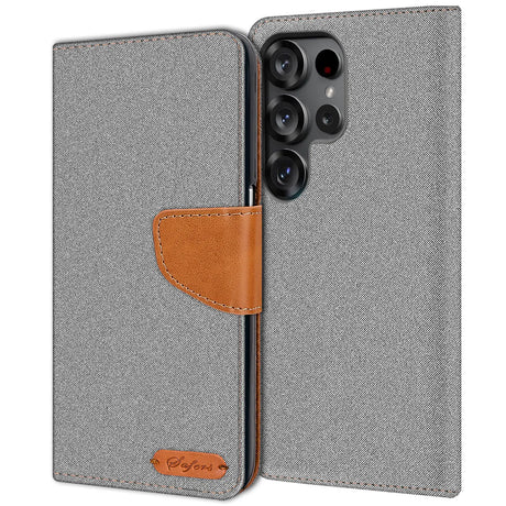 Samsung Galaxy S26 Ultra Klapphülle im Jeanslook mit Karten- und Geldfach