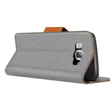 Samsung Galaxy S3 / S3 Neo Klapphülle im Jeanslook mit Karten- und Geldfach