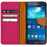 Samsung Galaxy S3 / S3 Neo Klapphülle im Jeanslook mit Karten- und Geldfach