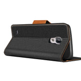 Samsung Galaxy S4 Klapphülle im Jeanslook mit Karten- und Geldfach