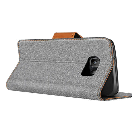 Samsung Galaxy S7 Klapphülle im Jeanslook mit Karten- und Geldfach