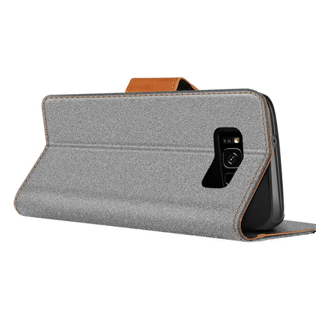 Samsung Galaxy S8 Plus Klapphülle im Jeanslook mit Karten- und Geldfach