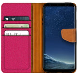 Samsung Galaxy S8 Plus Klapphülle im Jeanslook mit Karten- und Geldfach