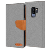 Samsung Galaxy S9 Plus Klapphülle im Jeanslook mit Karten- und Geldfach