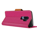 Samsung Galaxy S9 Plus Klapphülle im Jeanslook mit Karten- und Geldfach