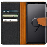 Samsung Galaxy S9 Klapphülle im Jeanslook mit Karten- und Geldfach