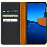 Xiaomi 13 Klapphülle im Jeanslook mit Karten- und Geldfach