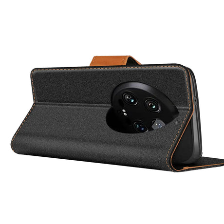 Xiaomi 14 Ultra Klapphülle im Jeanslook mit Karten- und Geldfach