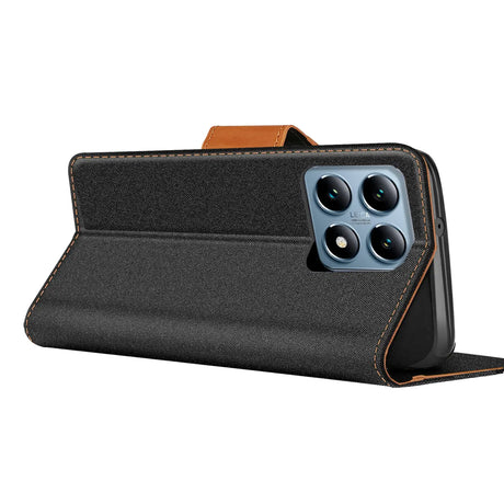 Xiaomi 14T Klapphülle im Jeanslook mit Karten- und Geldfach