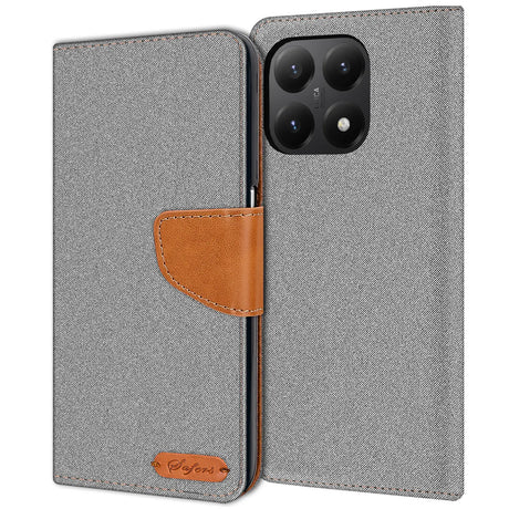 Xiaomi 15T Klapphülle im Jeanslook mit Karten- und Geldfach