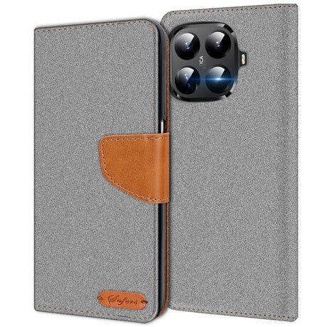 Xiaomi 15T Pro Klapphülle im Jeanslook mit Karten- und Geldfach