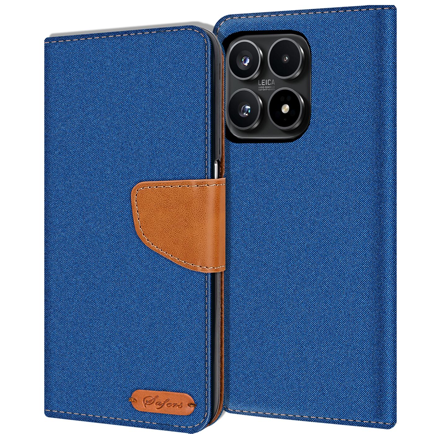 Xiaomi 17 - Textil Klapphülle Kartenfach
