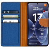 Xiaomi 17 - Textil Klapphülle Kartenfach