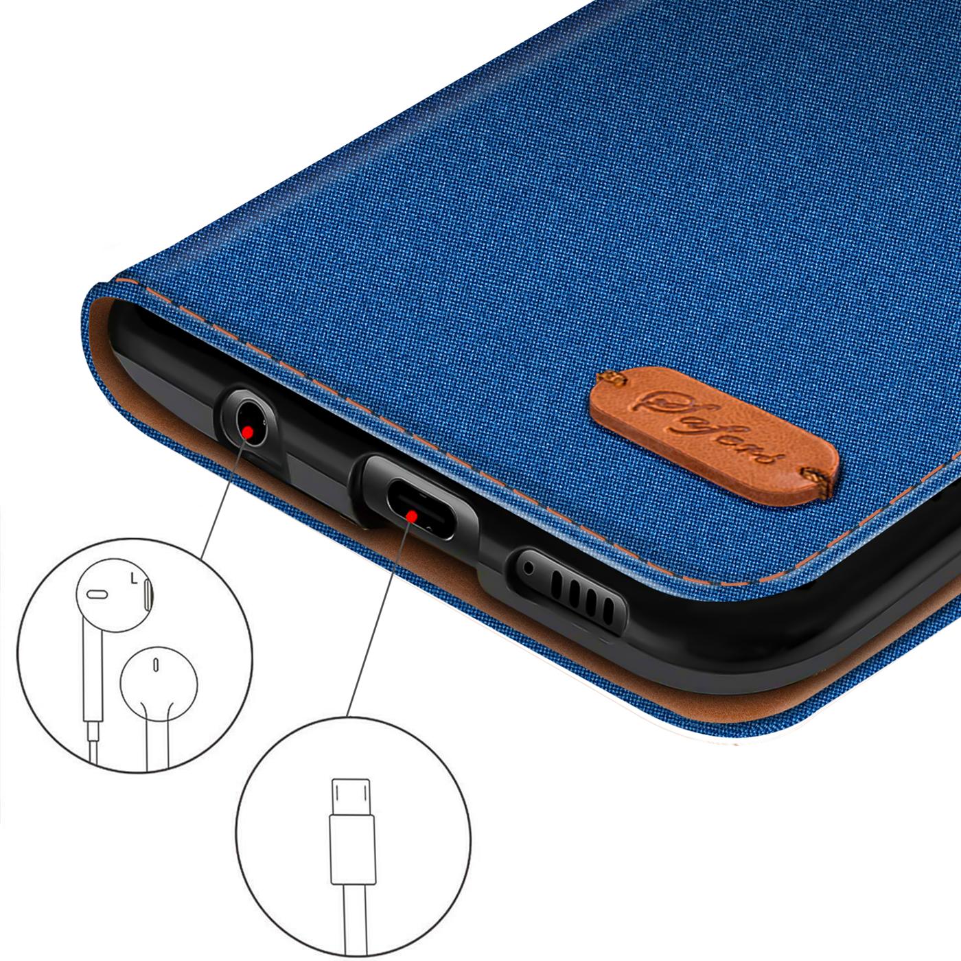 Xiaomi 17 - Textil Klapphülle Kartenfach