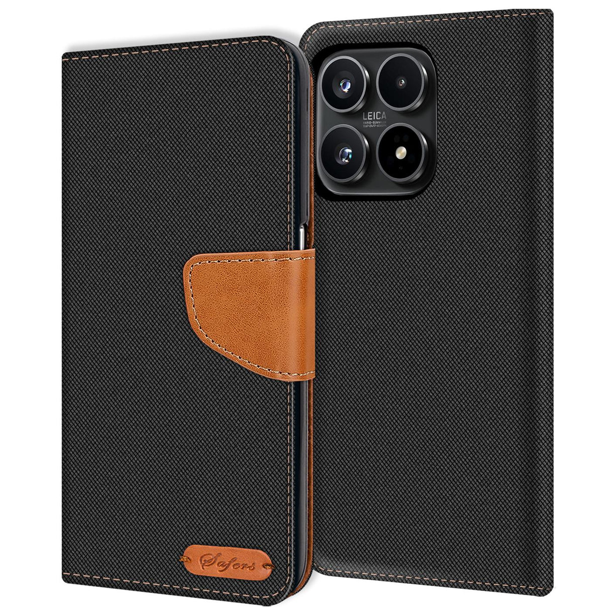 Xiaomi 17 - Textil Klapphülle Kartenfach