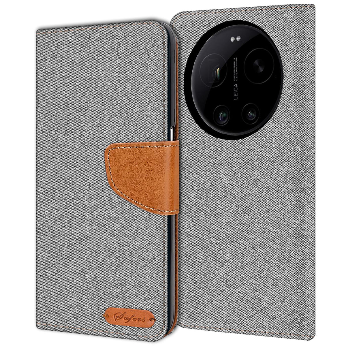 Xiaomi 17 Ultra - Textil Klapphülle Kartenfach