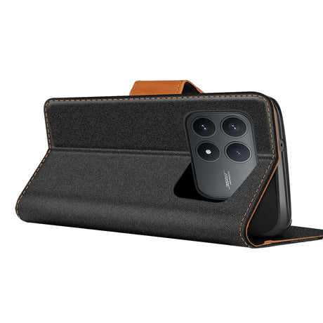 Xiaomi Poco F8 Pro Klapphülle im Jeanslook mit Karten- und Geldfach