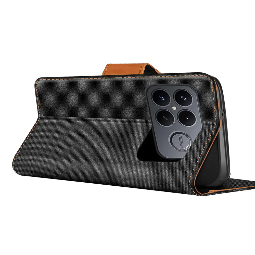 Xiaomi Poco F8 Ultra Klapphülle im Jeanslook mit Karten- und Geldfach