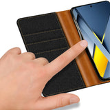 Xiaomi Poco F8 Ultra Klapphülle im Jeanslook mit Karten- und Geldfach