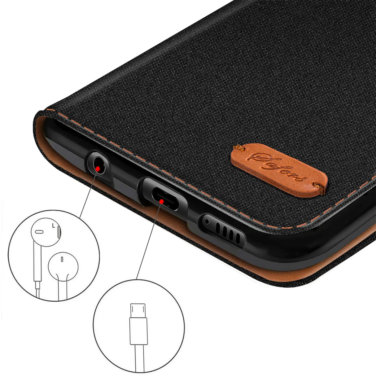 Xiaomi POCO M4 Pro 5G Klapphülle im Jeanslook mit Karten- und Geldfach