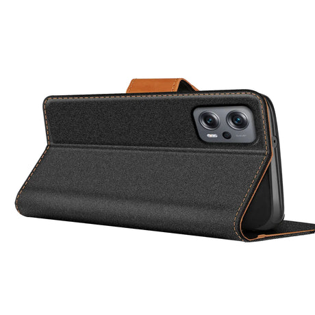 Xiaomi POCO X4 GT Klapphülle im Jeanslook mit Karten- und Geldfach