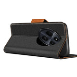 Xiaomi Redmi 14C Klapphülle im Jeanslook mit Karten- und Geldfach