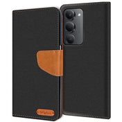 Xiaomi Redmi 15 4G/5G Klapphülle im Jeanslook mit Karten- und Geldfach