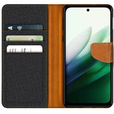 Xiaomi Redmi 15 4G/5G Klapphülle im Jeanslook mit Karten- und Geldfach