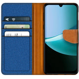 Xiaomi Redmi 15C Klapphülle im Jeanslook mit Karten- und Geldfach