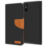 Xiaomi Redmi 9A - Textil Klapphülle Kartenfach