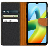 Xiaomi Redmi A1 Klapphülle im Jeanslook mit Karten- und Geldfach