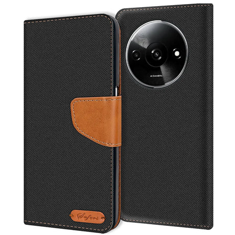 Xiaomi Redmi A3 Klapphülle im Jeanslook mit Karten- und Geldfach