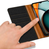 Xiaomi Redmi A3 Klapphülle im Jeanslook mit Karten- und Geldfach