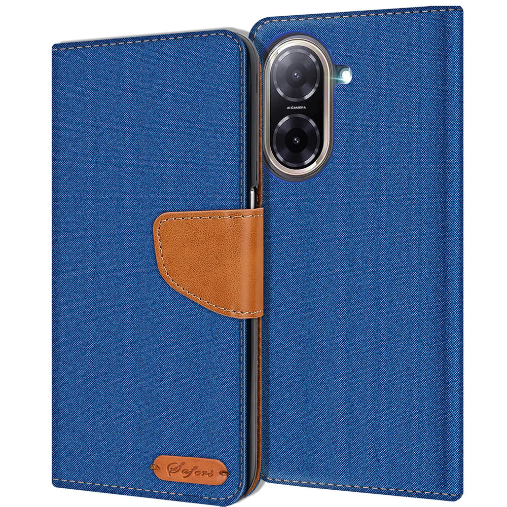 Xiaomi Redmi A5 Klapphülle im Jeanslook mit Karten- und Geldfach